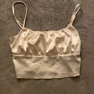 Cream color silky shirt